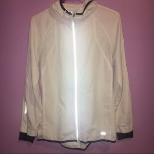 Champion White Zip Up Hoodie